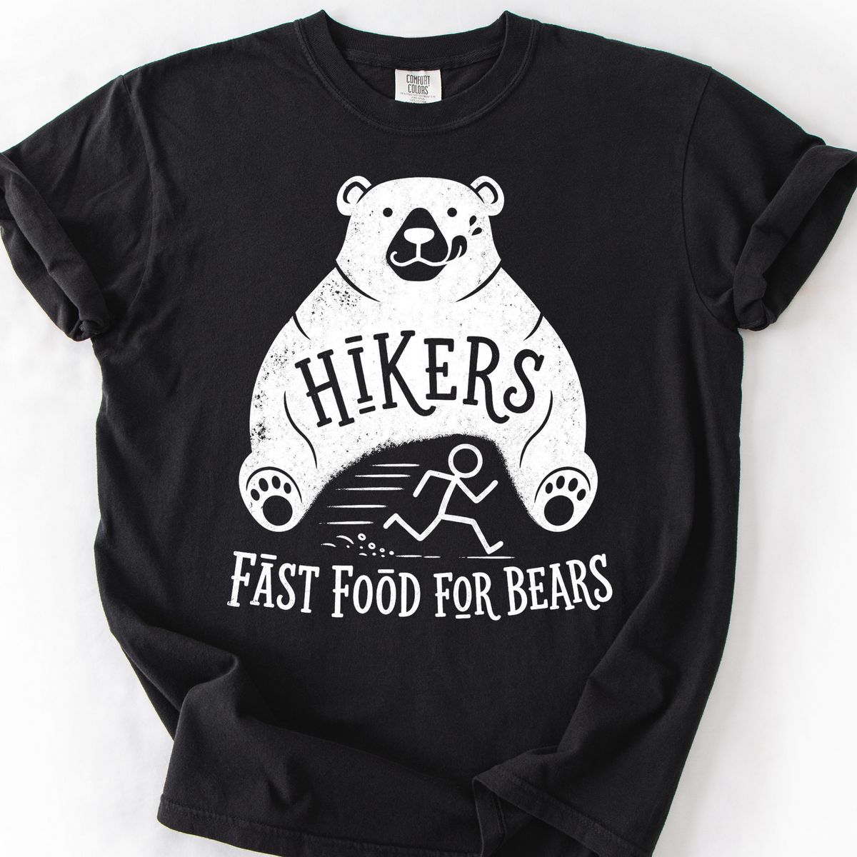 Hikers Fast Food T-Shirt — Black