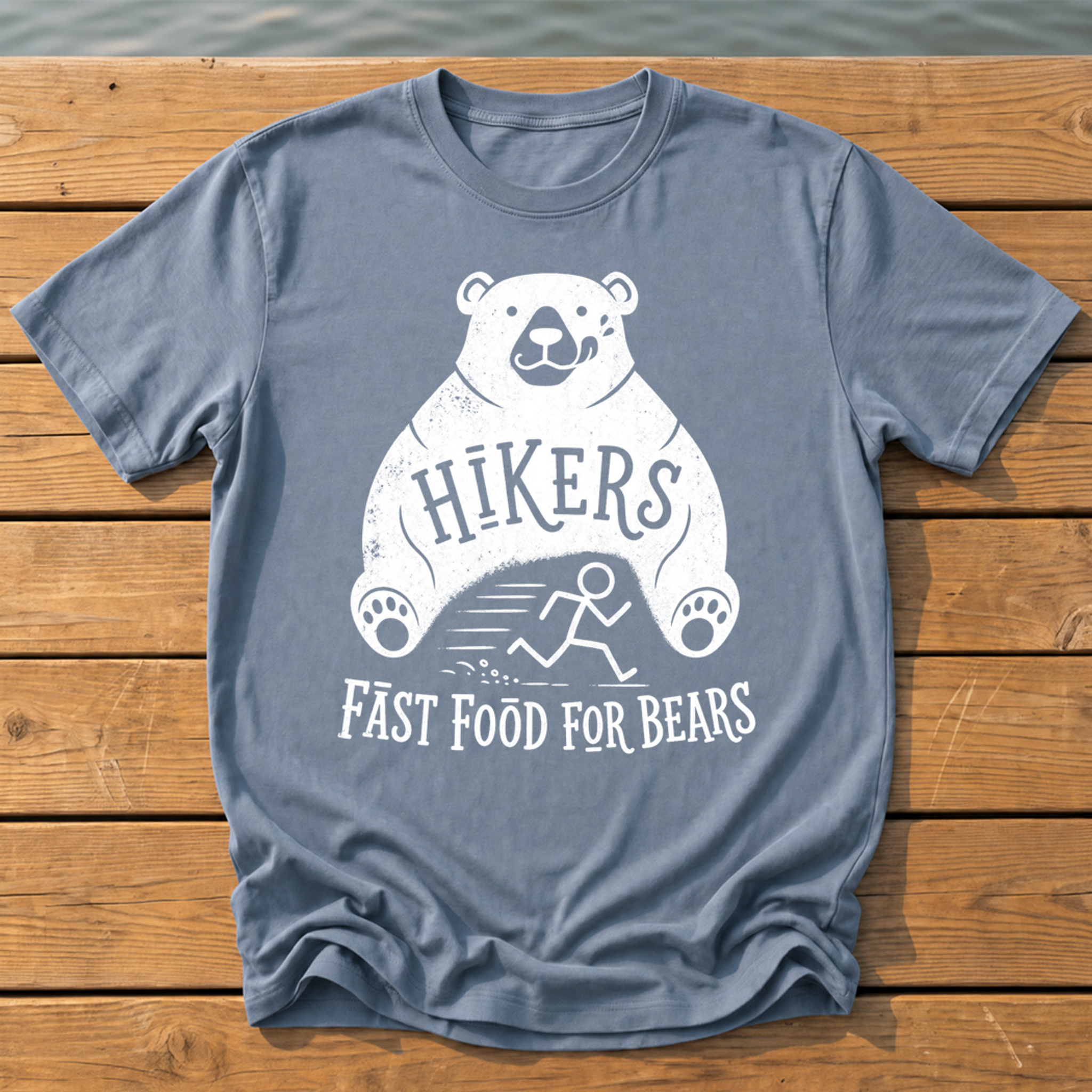 Hikers Fast Food T-Shirt — Blue Jean