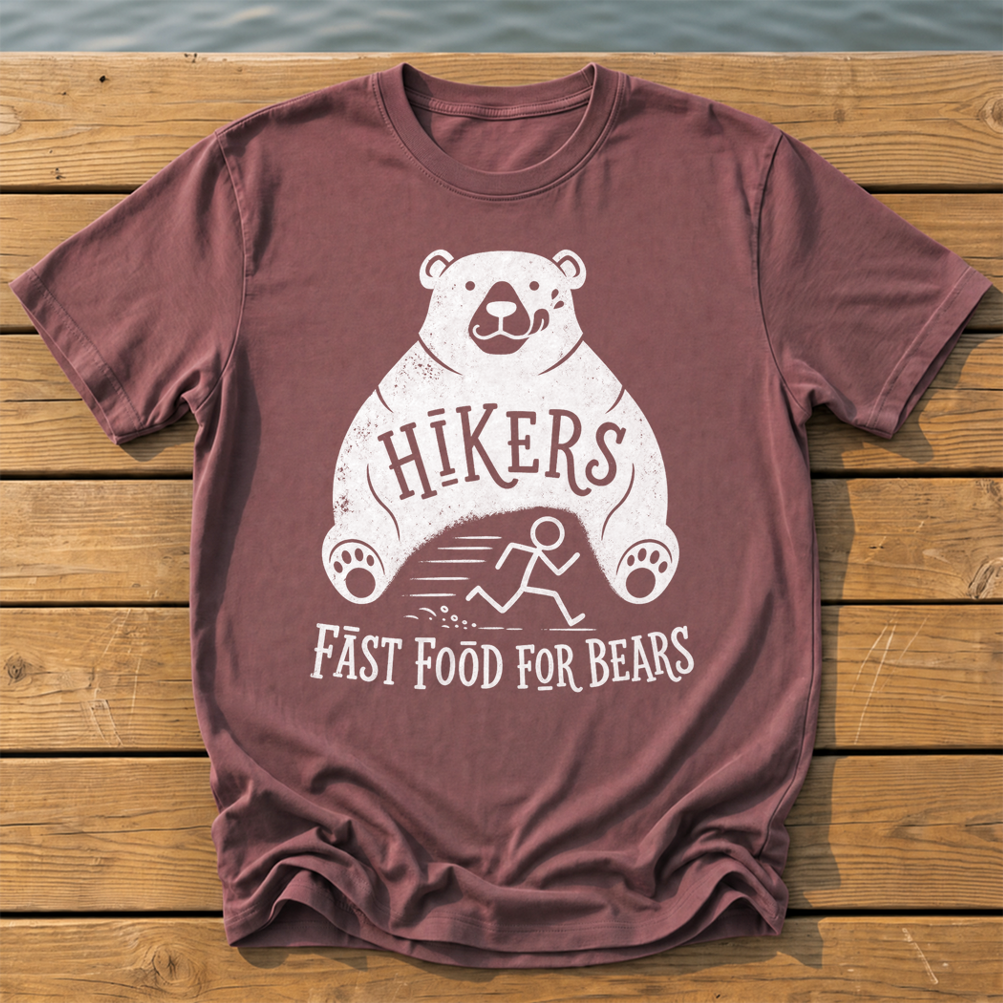 Hikers Fast Food T-Shirt — Brick