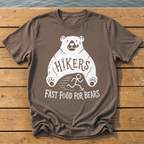 Hikers Fast Food T-Shirt — Espresso