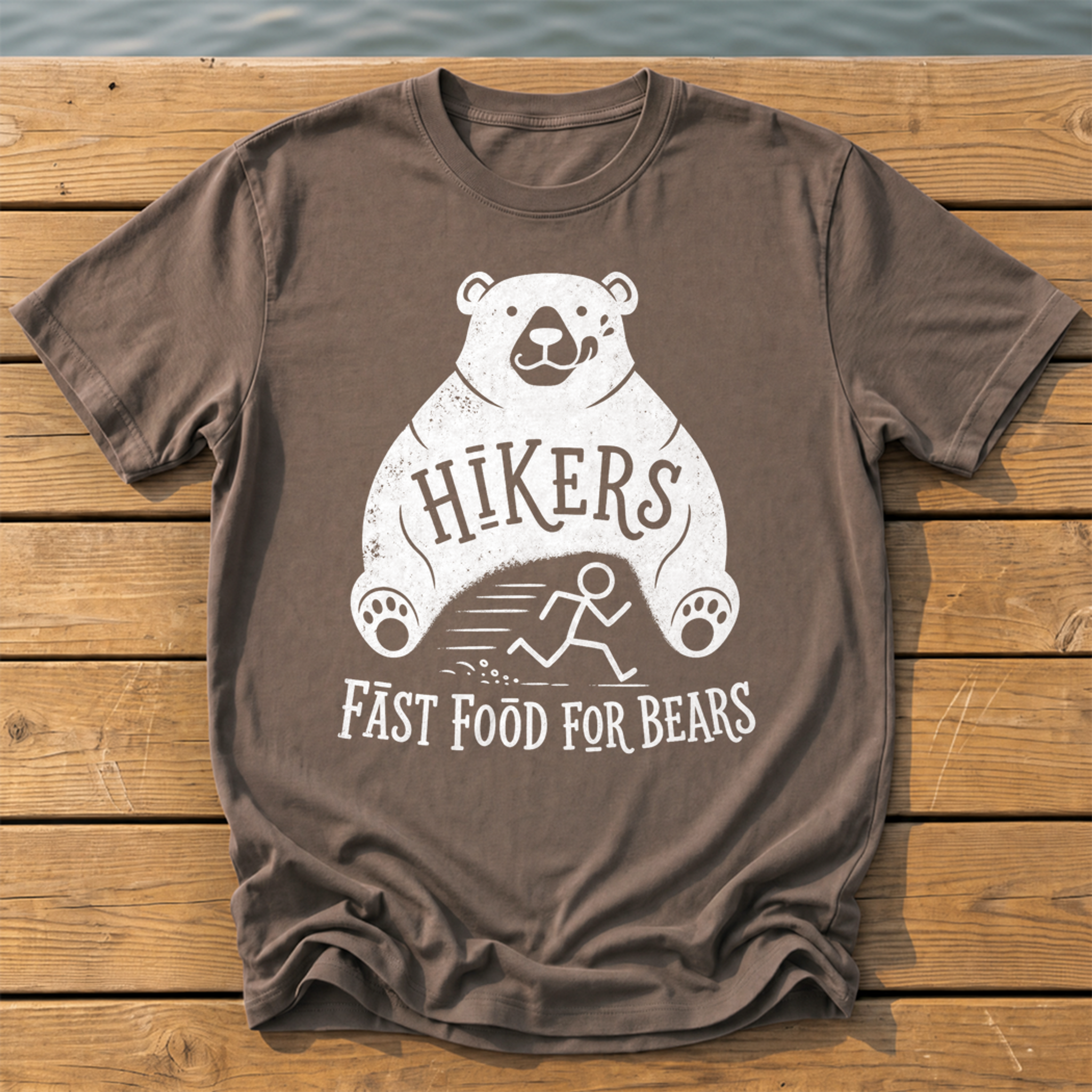 Hikers Fast Food T-Shirt — Espresso