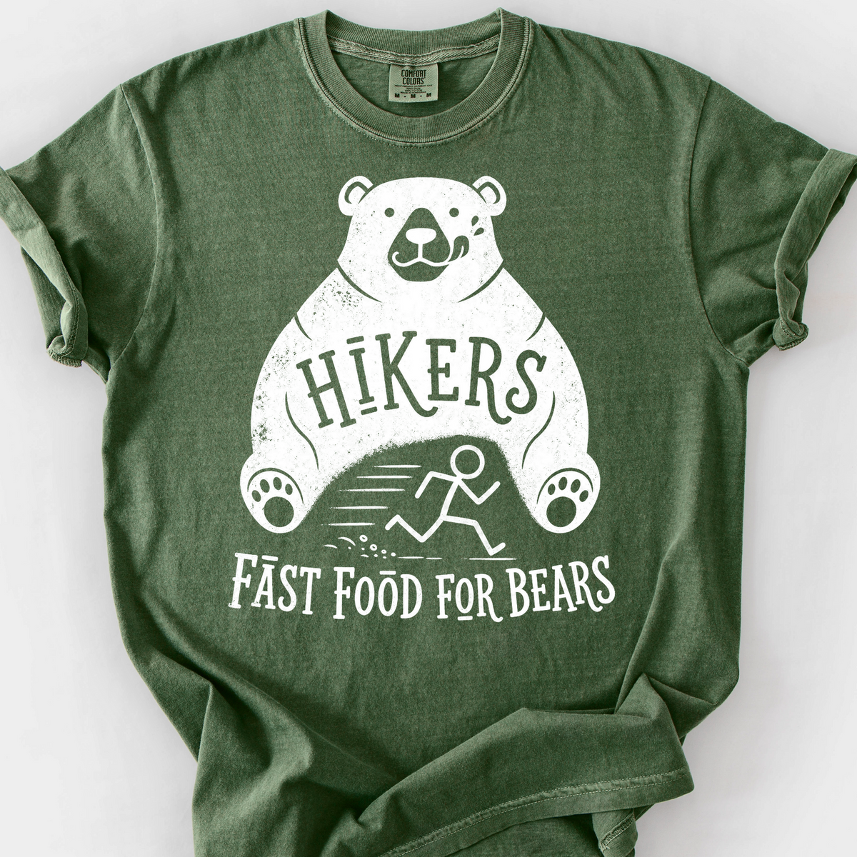 Hikers Fast Food T-Shirt — Moss