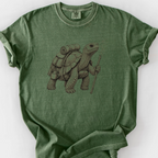 Hiking Tortoise T-Shirt — Moss