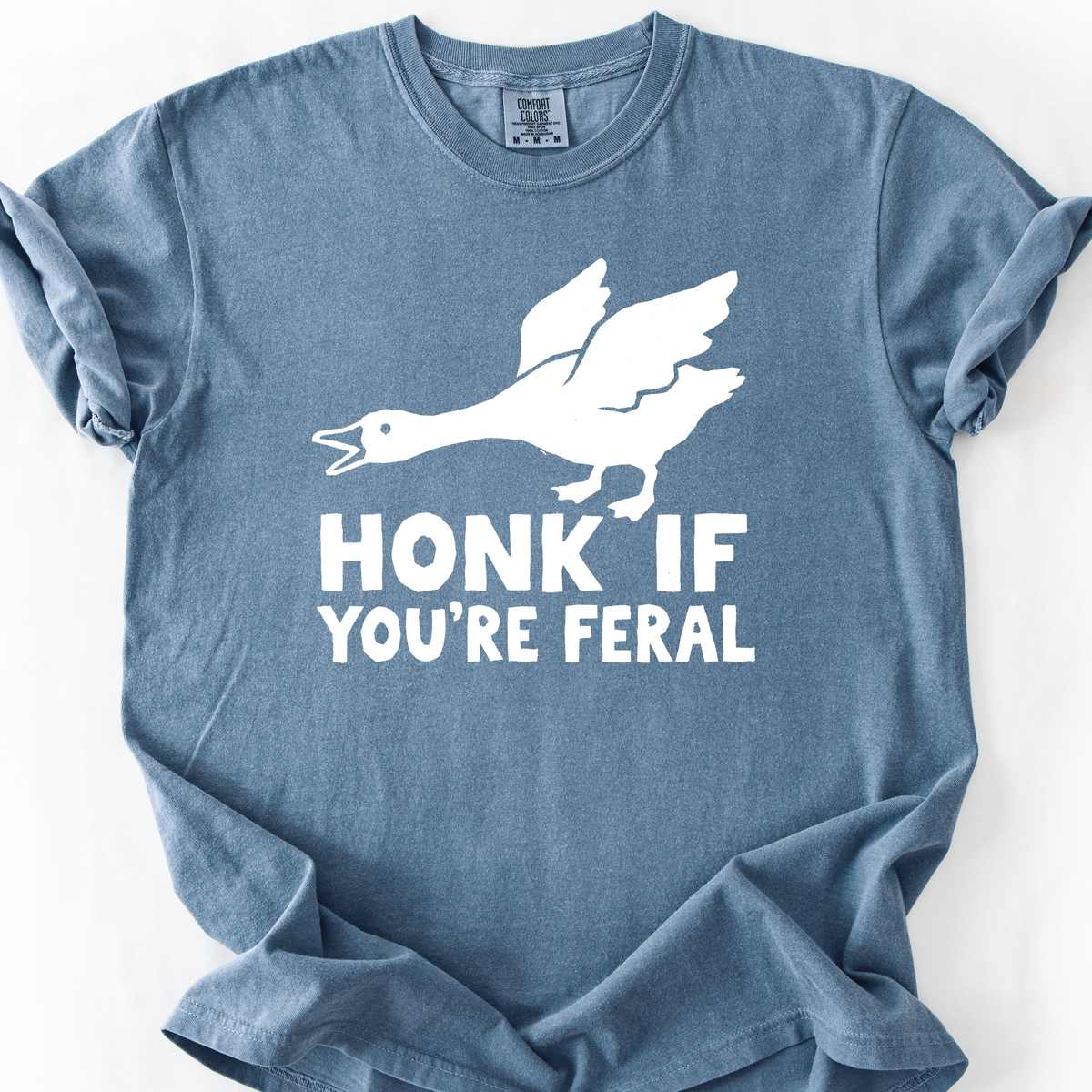 Honk If You're Feral T-Shirt — Blue Jean