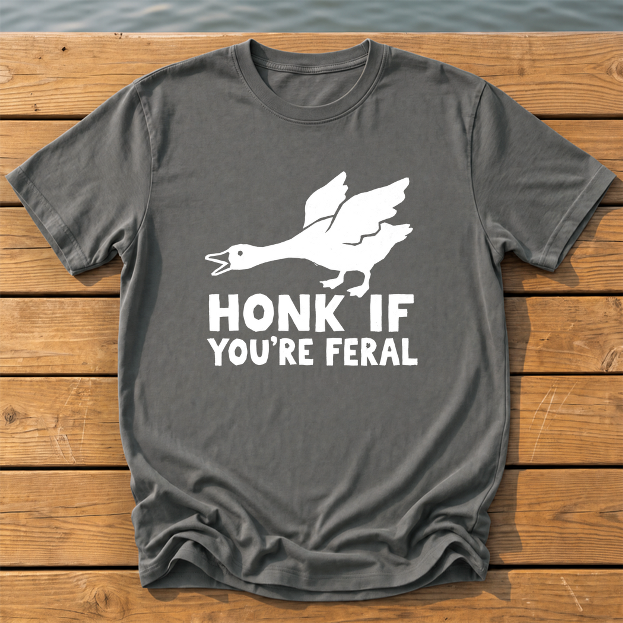 honk if youre feral goose bold folk cuto T-Shirt — Pepper