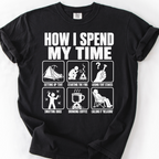 How I Spend My Time T-Shirt — Black