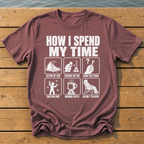 How I Spend My Time T-Shirt — Brick