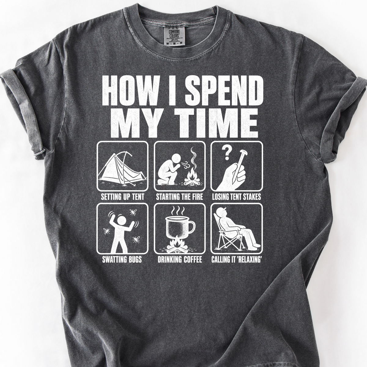 How I Spend My Time T-Shirt — Pepper