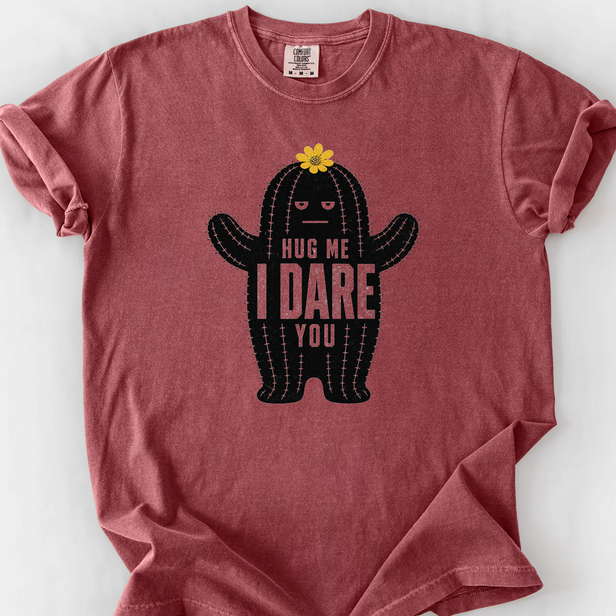 Hug Me I Dare You T-Shirt — Brick