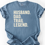 Husband Dad Trail Legend T-Shirt — Blue Jean