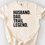 Husband Dad Trail Legend T-Shirt — Ivory