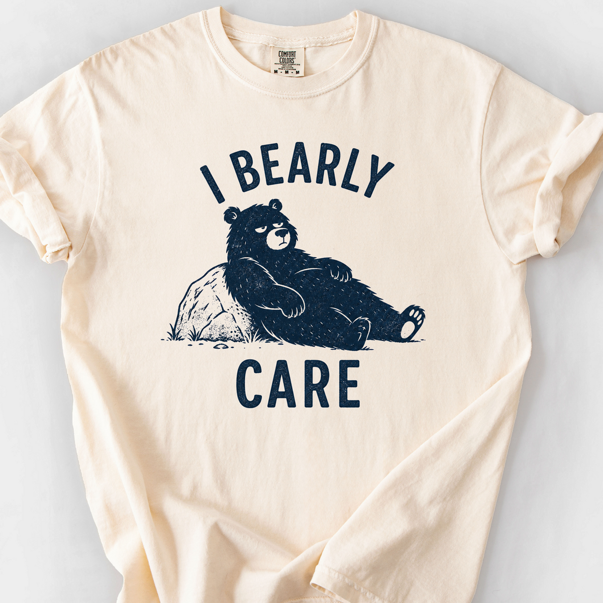 I Bearly Care T-Shirt — Ivory