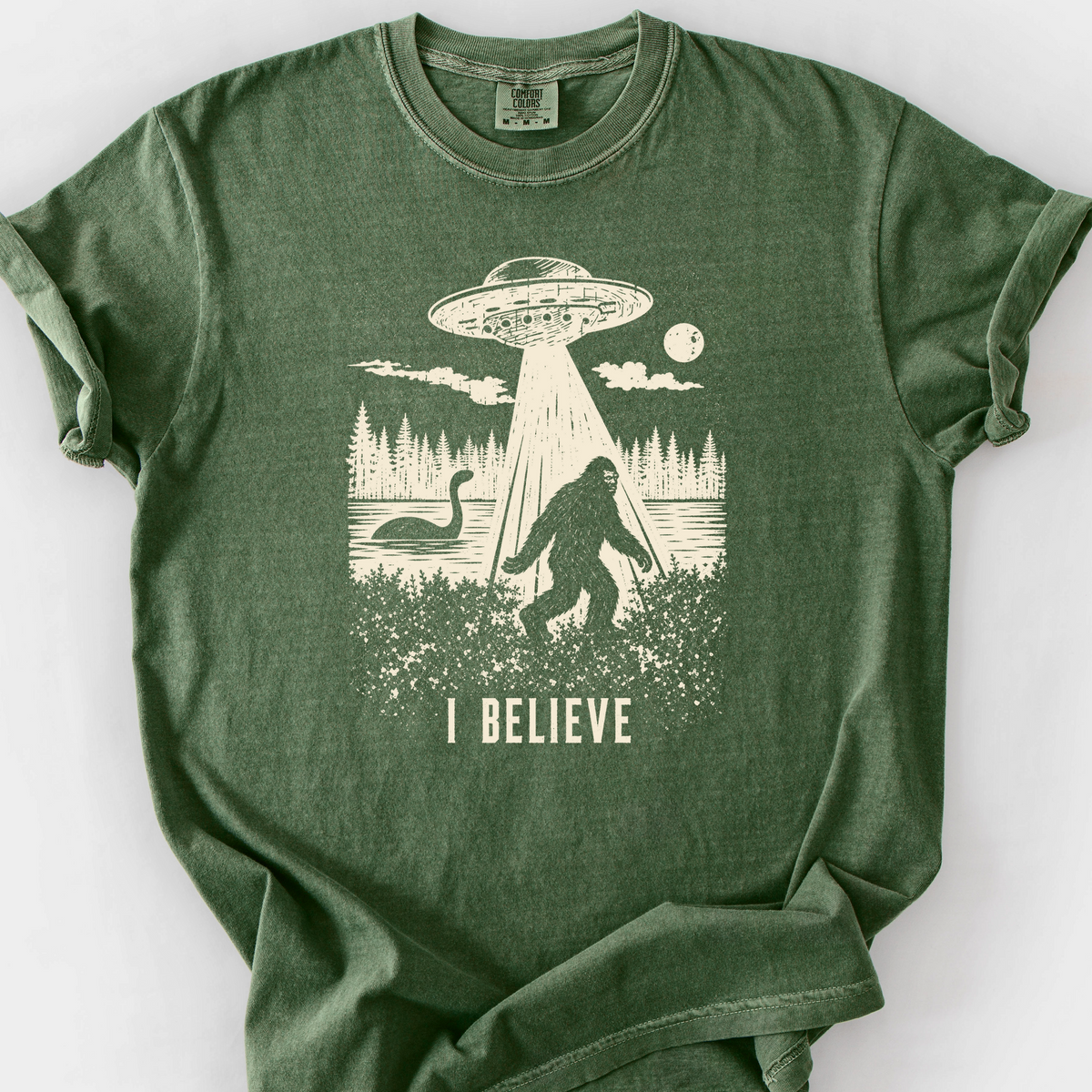 I Believe T-Shirt — Moss