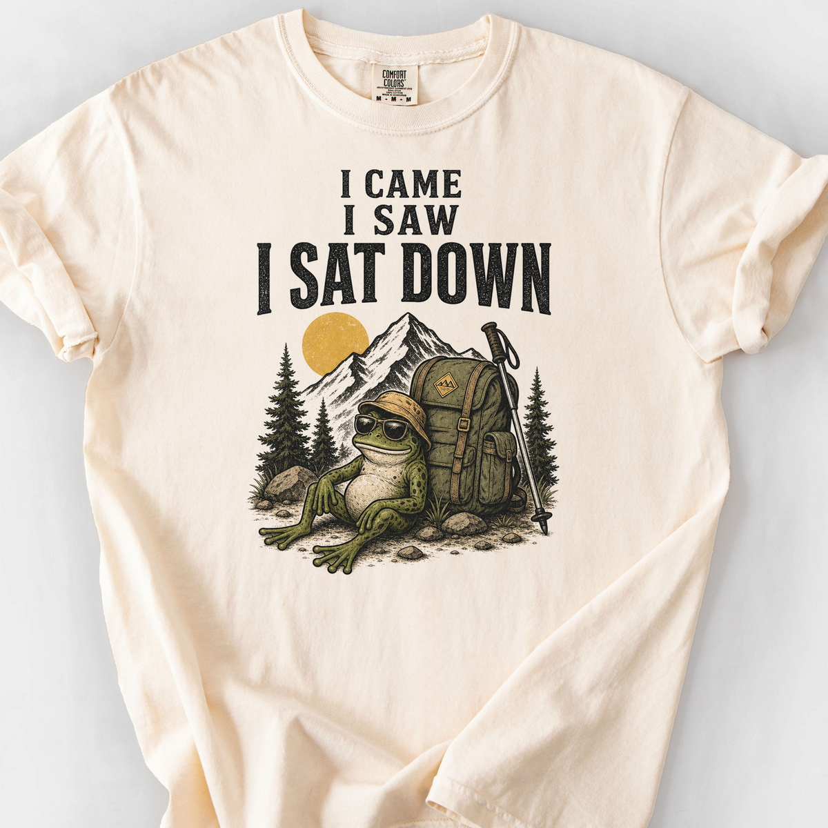 I Came I Saw I Sat Down T-Shirt — Ivory