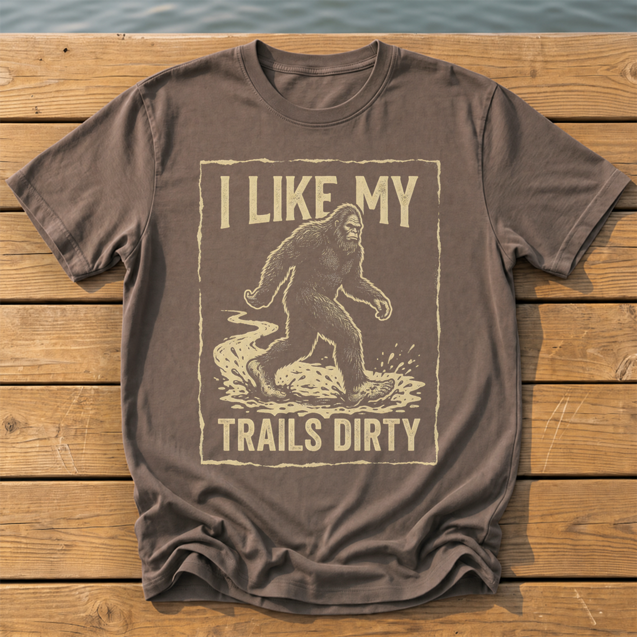 I Like My Trails Dirty T-Shirt — Espresso