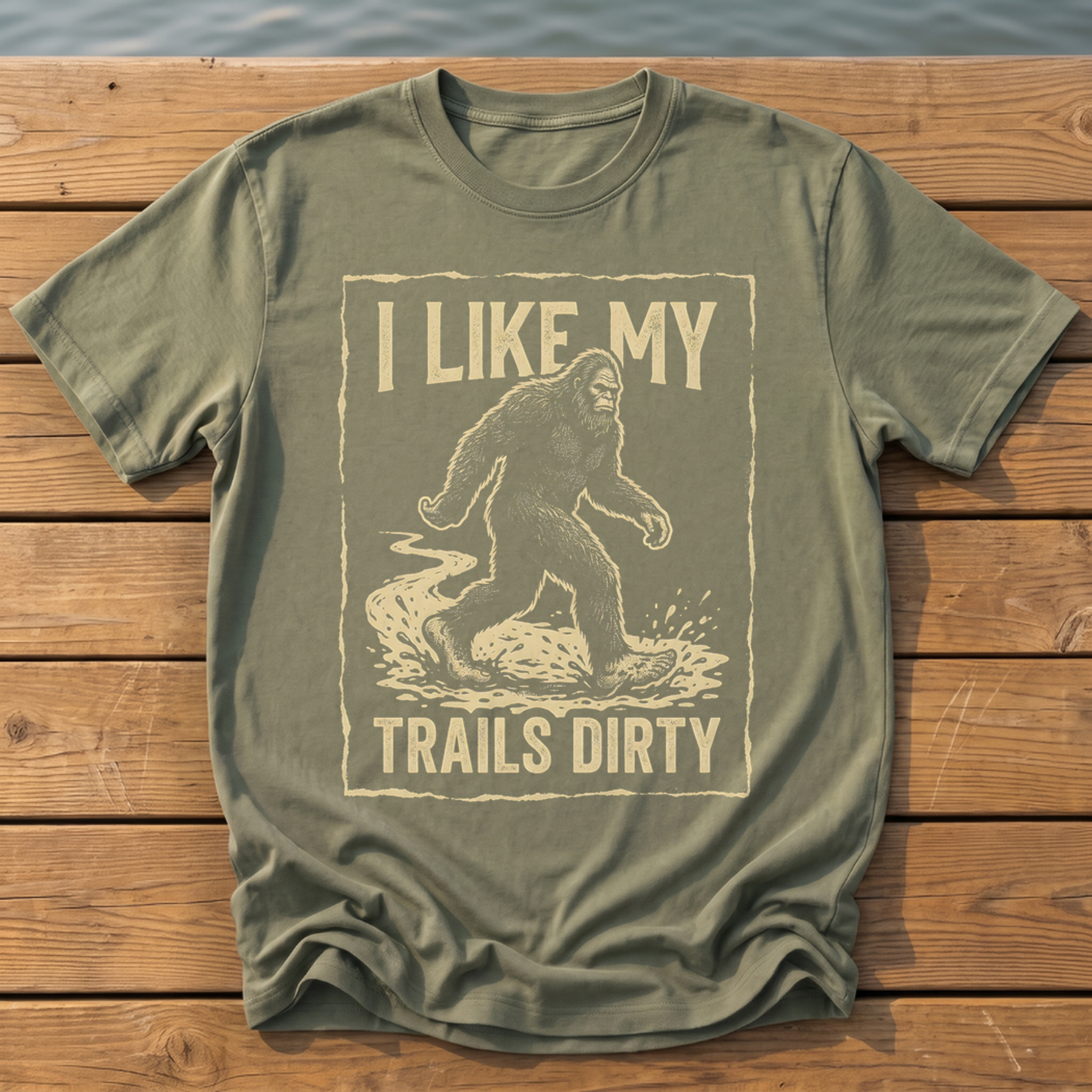 I Like My Trails Dirty T-Shirt — Moss