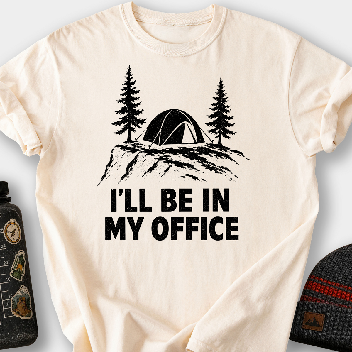 I'll Be In My Office Tent T-Shirt — Ivory