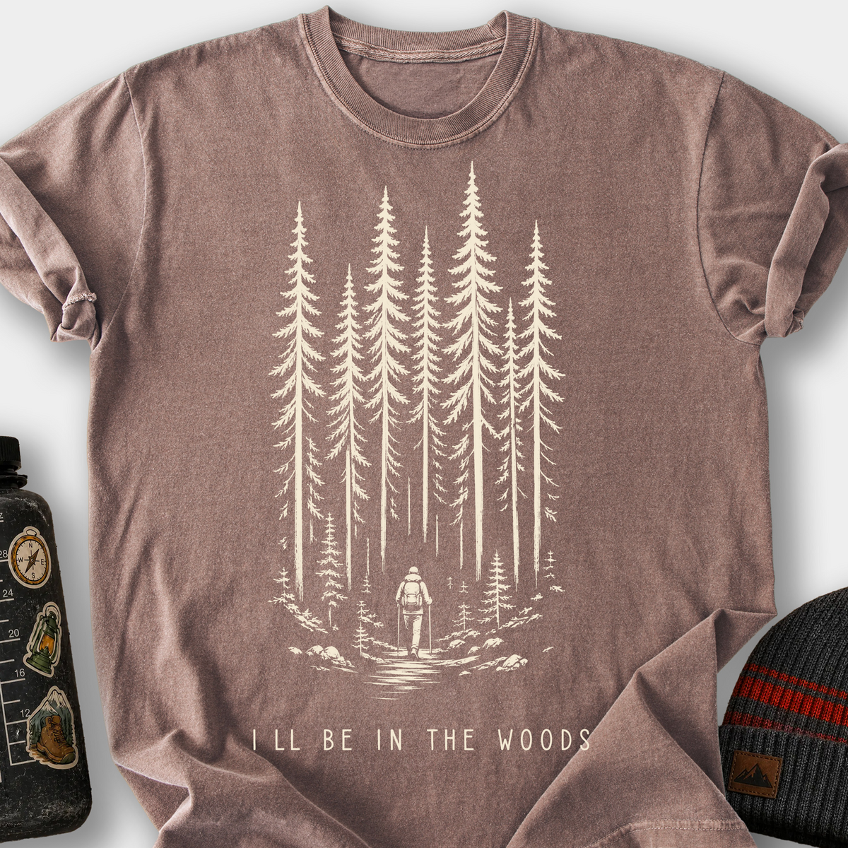 I'll Be in the Woods T-Shirt — Espresso