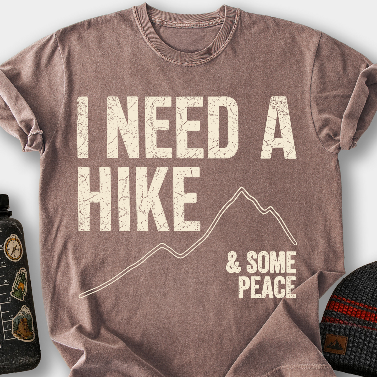 I Need A Hike T-Shirt — Espresso