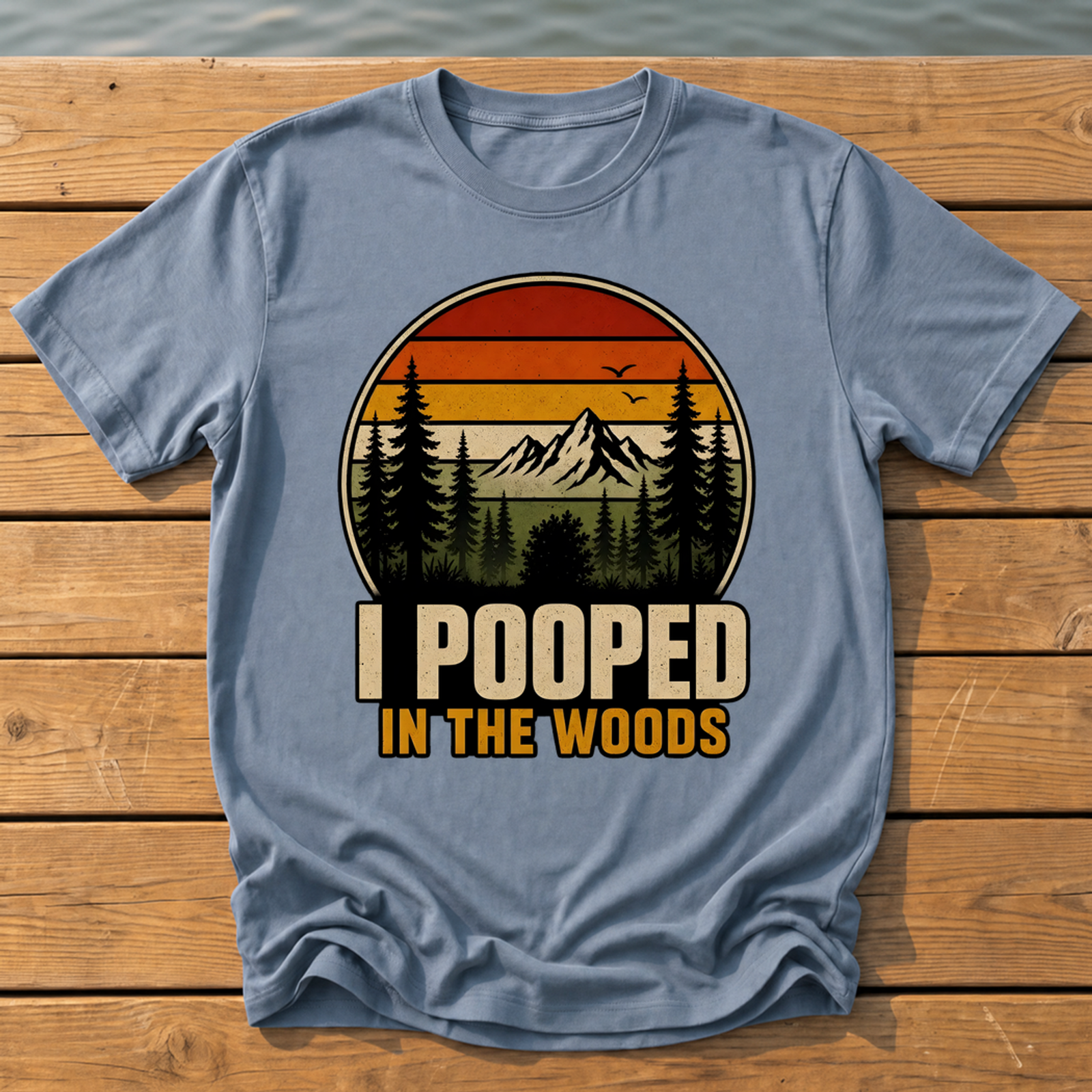 I Pooped in the Woods T-Shirt — Blue Jean