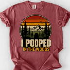 I Pooped in the Woods T-Shirt — Brick