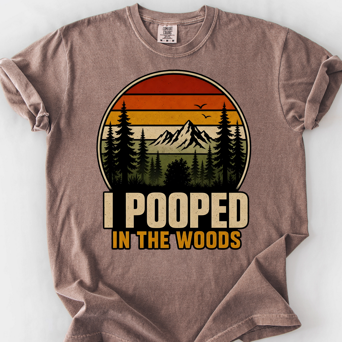 I Pooped in the Woods T-Shirt — Espresso