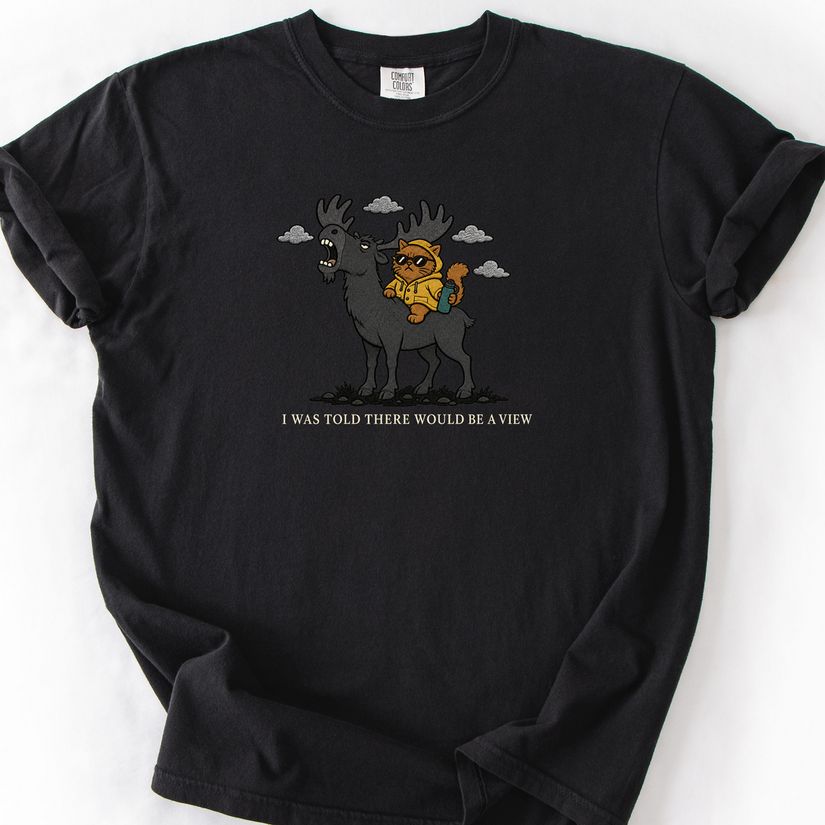 I Was Told There Would Be A View T-Shirt — Black