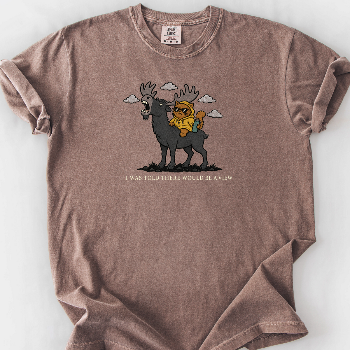 I Was Told There Would Be A View T-Shirt — Espresso
