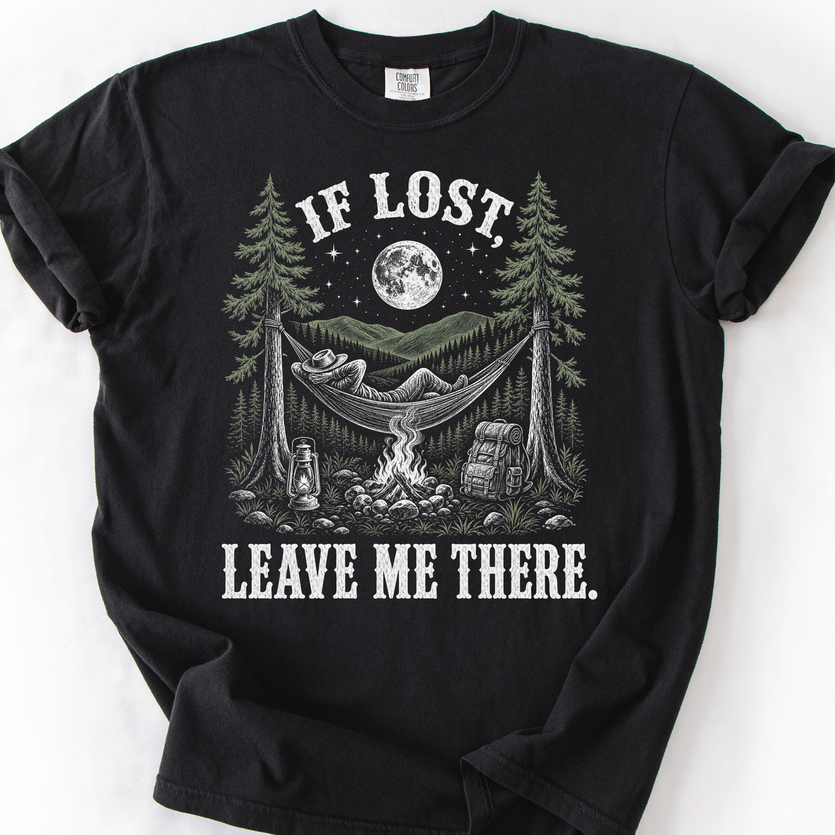 If Lost Leave Me There T-Shirt — Black