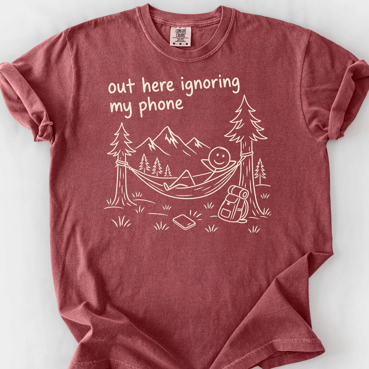 Ignoring My Phone T-Shirt — Brick