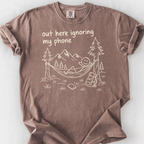 Ignoring My Phone T-Shirt — Espresso