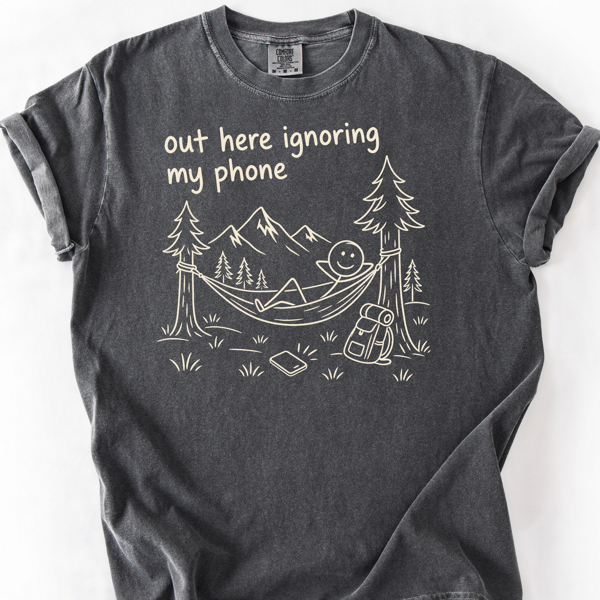 Ignoring My Phone T-Shirt — Pepper