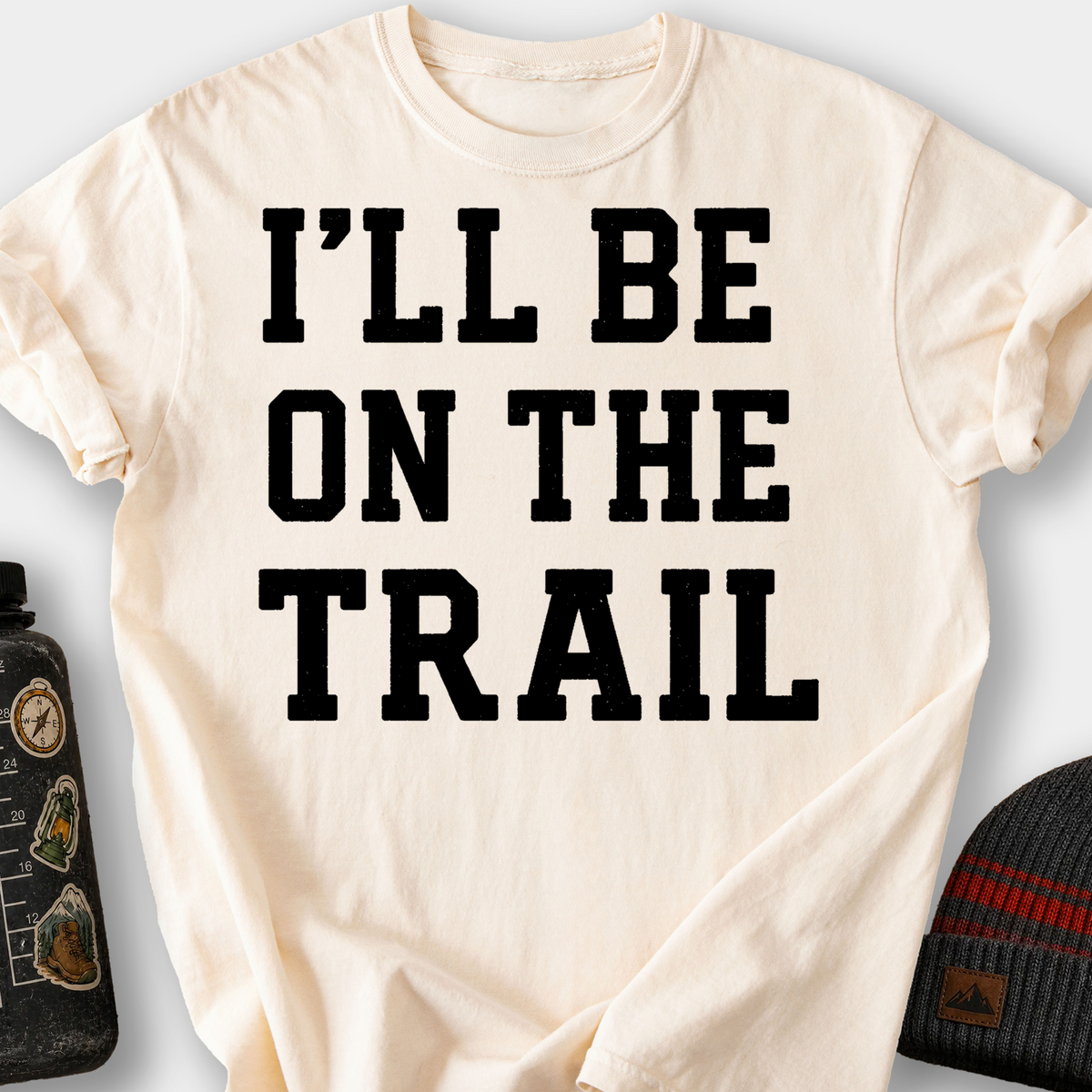 I'll Be on the Trail T-Shirt — Ivory