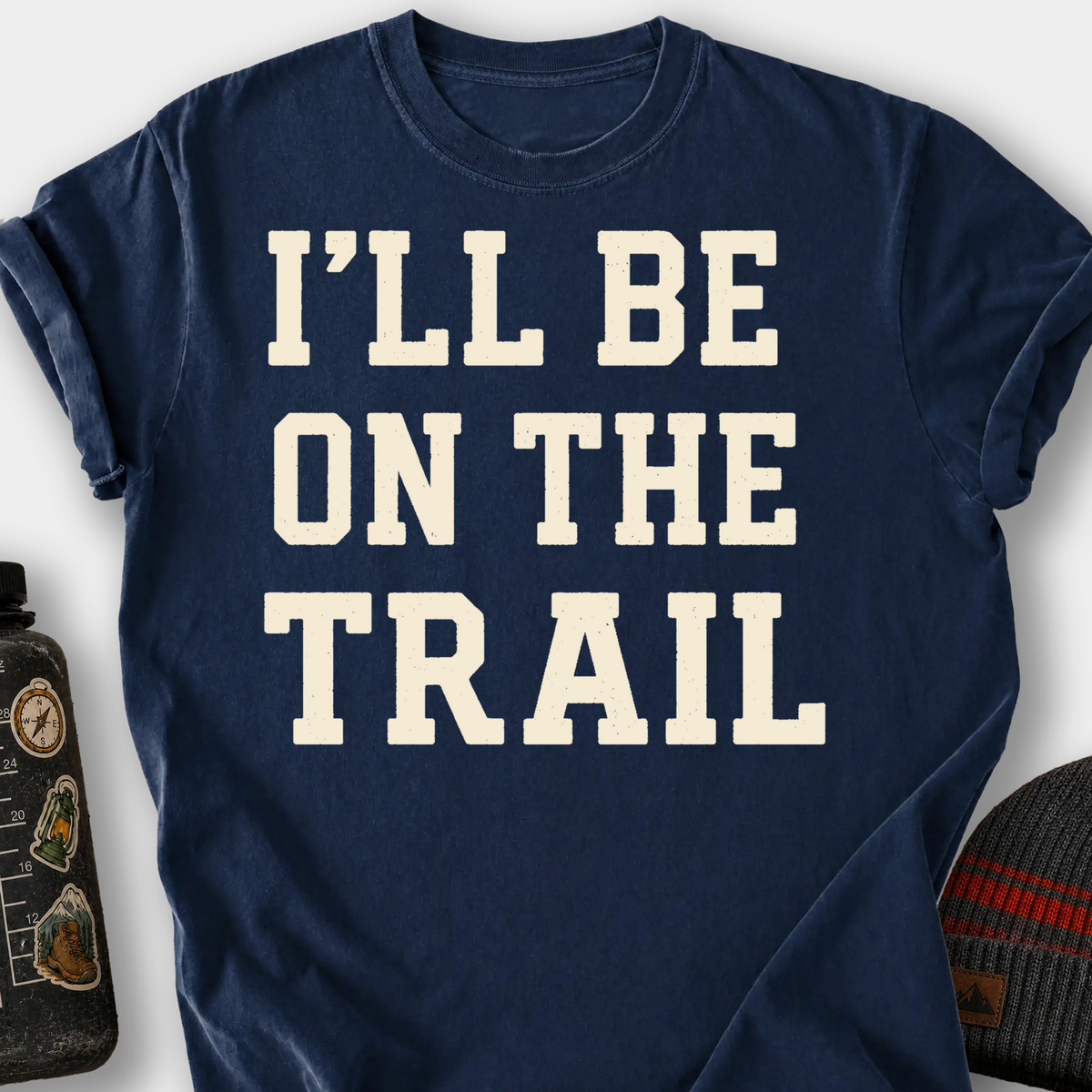 I'll Be on the Trail T-Shirt — Navy
