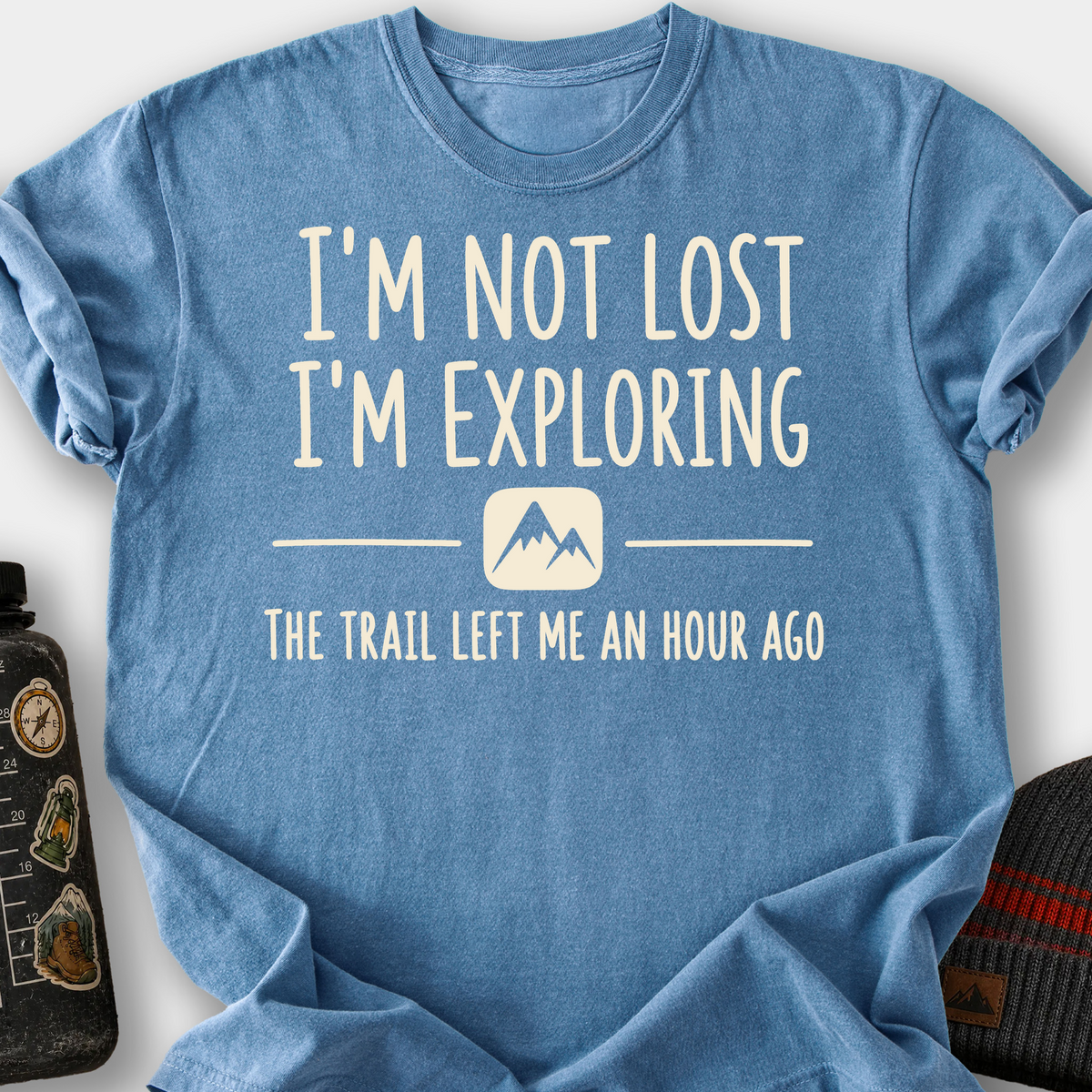 I'm Not Lost, I'm Exploring T-Shirt — Blue Jean