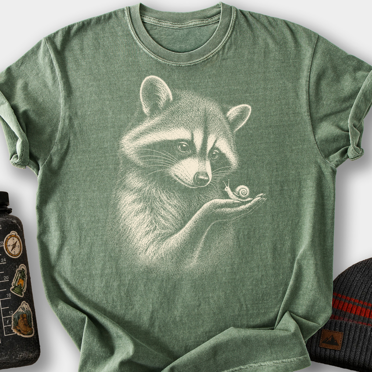 In Good Hands T-Shirt — Moss