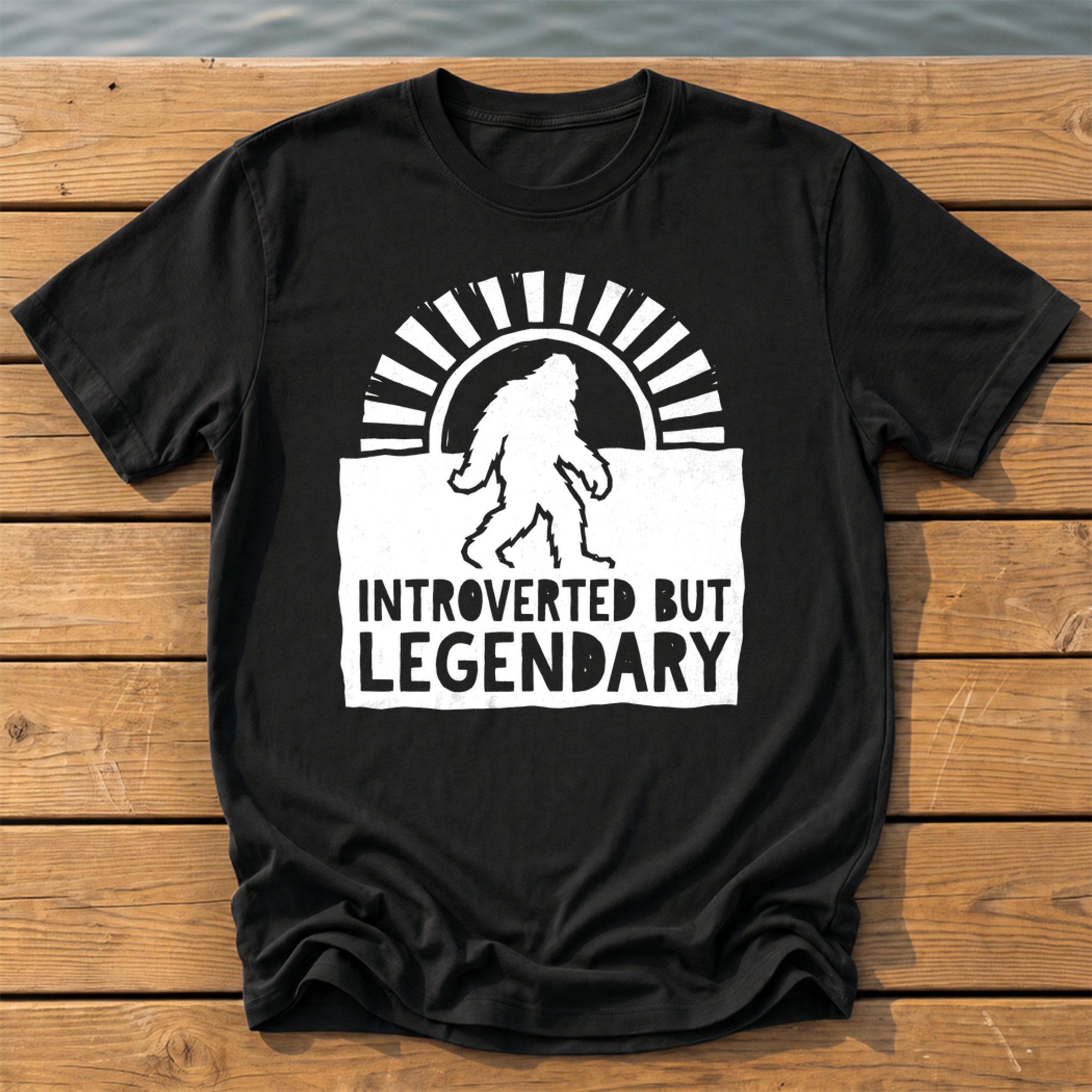 Introverted But Legendary T-Shirt — Black