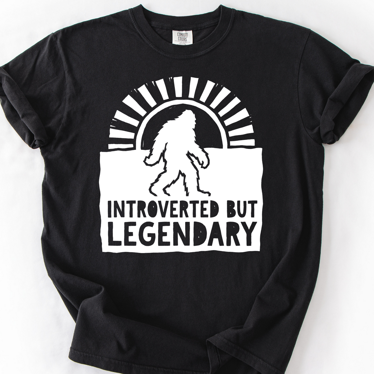 Introverted But Legendary T-Shirt — Black