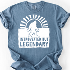 Introverted But Legendary T-Shirt — Blue Jean