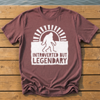 Introverted But Legendary T-Shirt — Brick