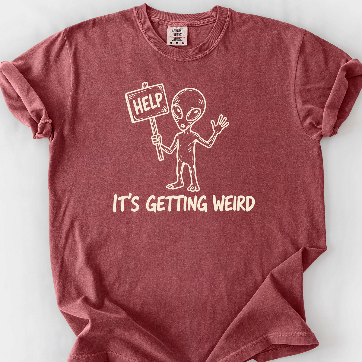 Its Getting Weird T-Shirt — Brick