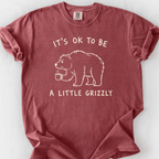 Its Ok To Be A Little Grizzly T-Shirt — Brick