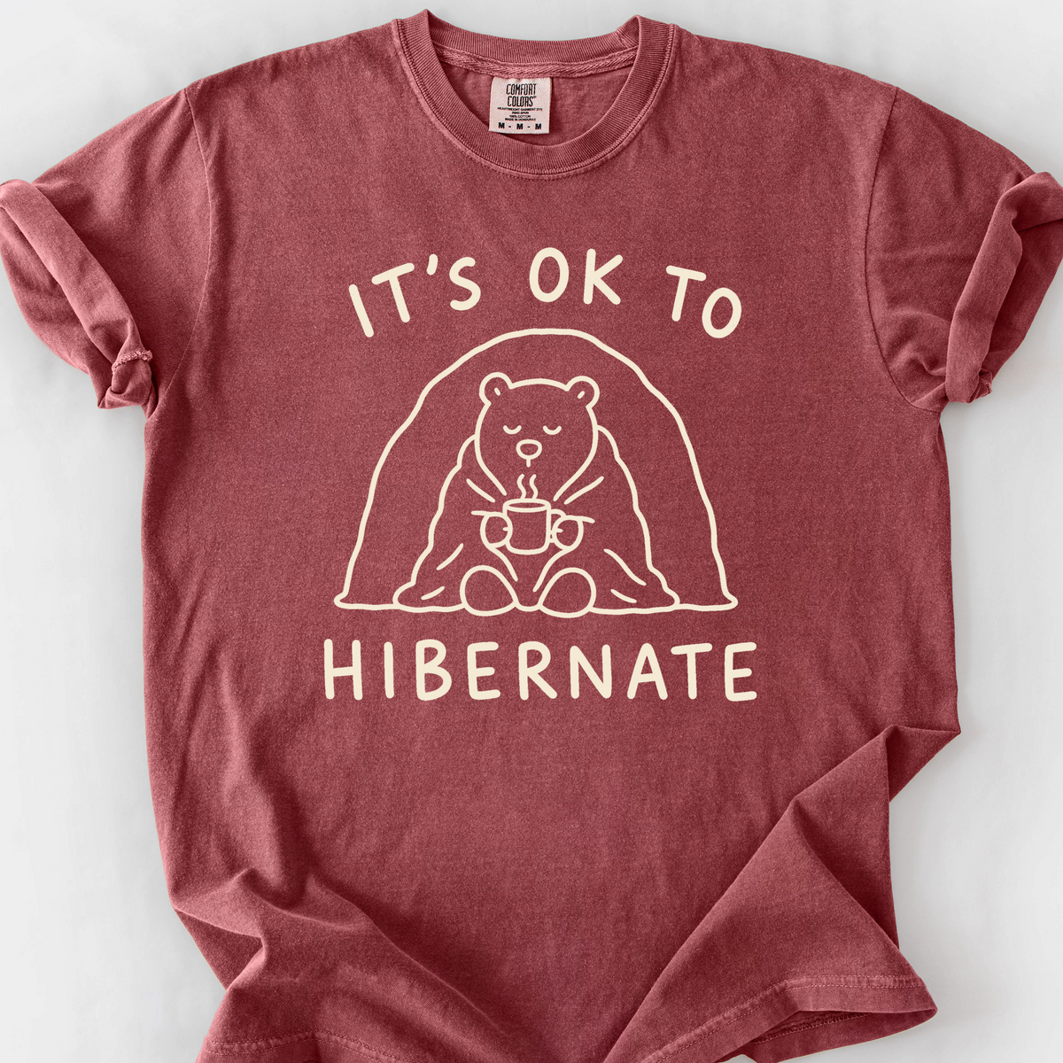 Its Ok To Hibernate T-Shirt — Brick