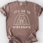 Its Ok To Hibernate T-Shirt — Espresso