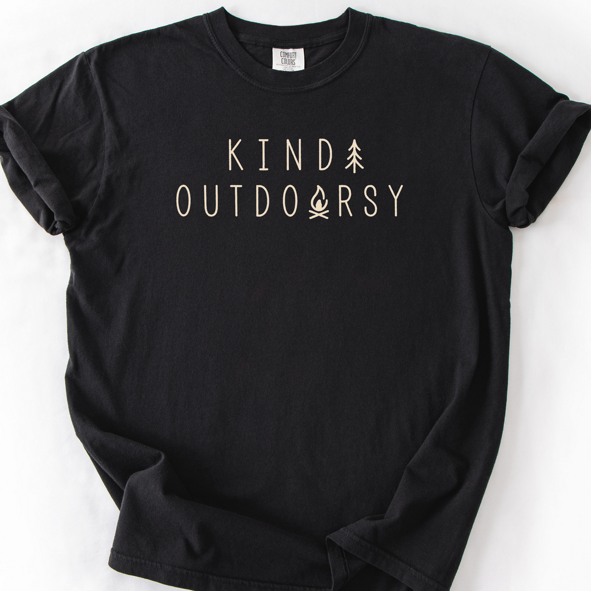 Kinda Outdoorsy T-Shirt — Black