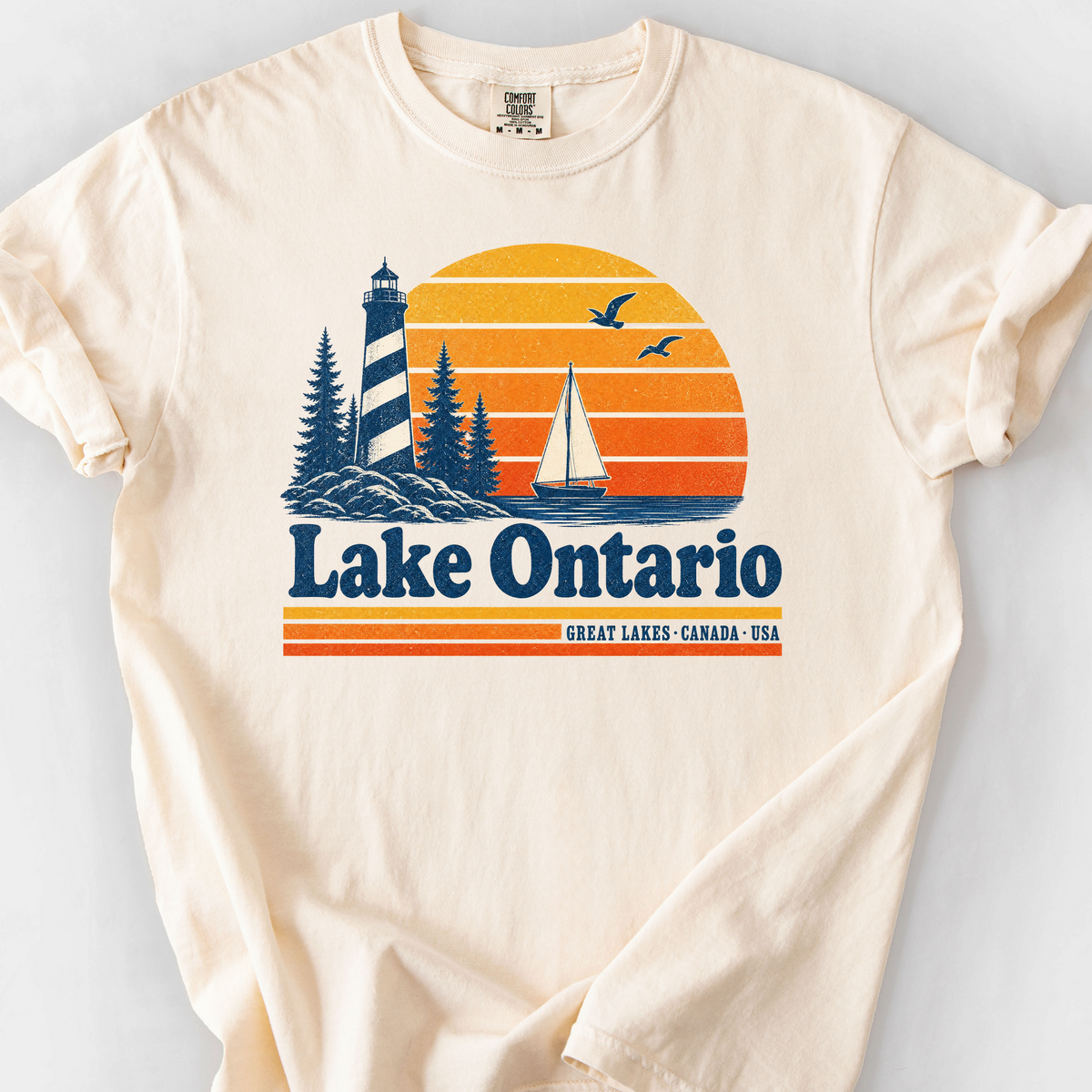 Lake Ontario T-Shirt — Ivory