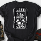 Last Toast on the Slopes T-Shirt — Black