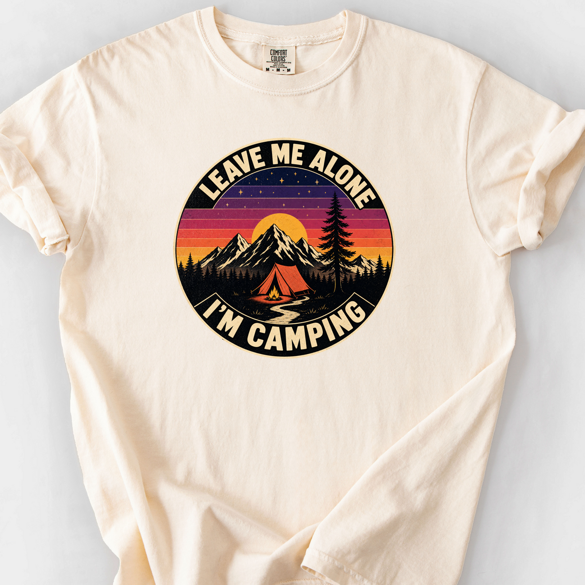 Leave Me Alone Im Camping T-Shirt — Ivory