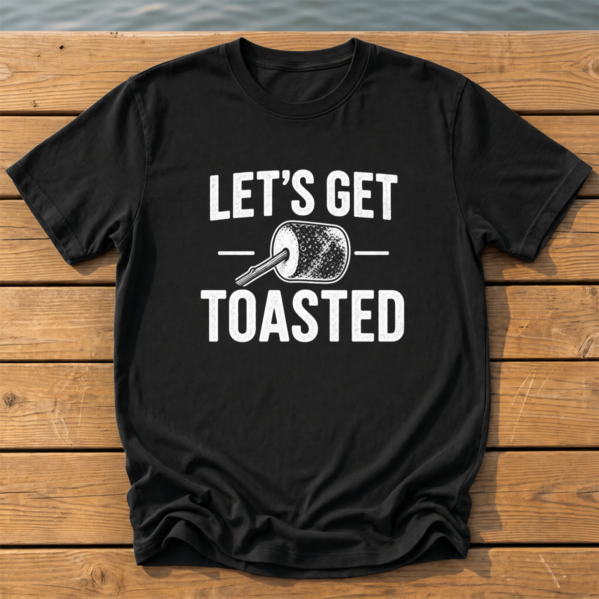 Lets Get Toasted T-Shirt — Black