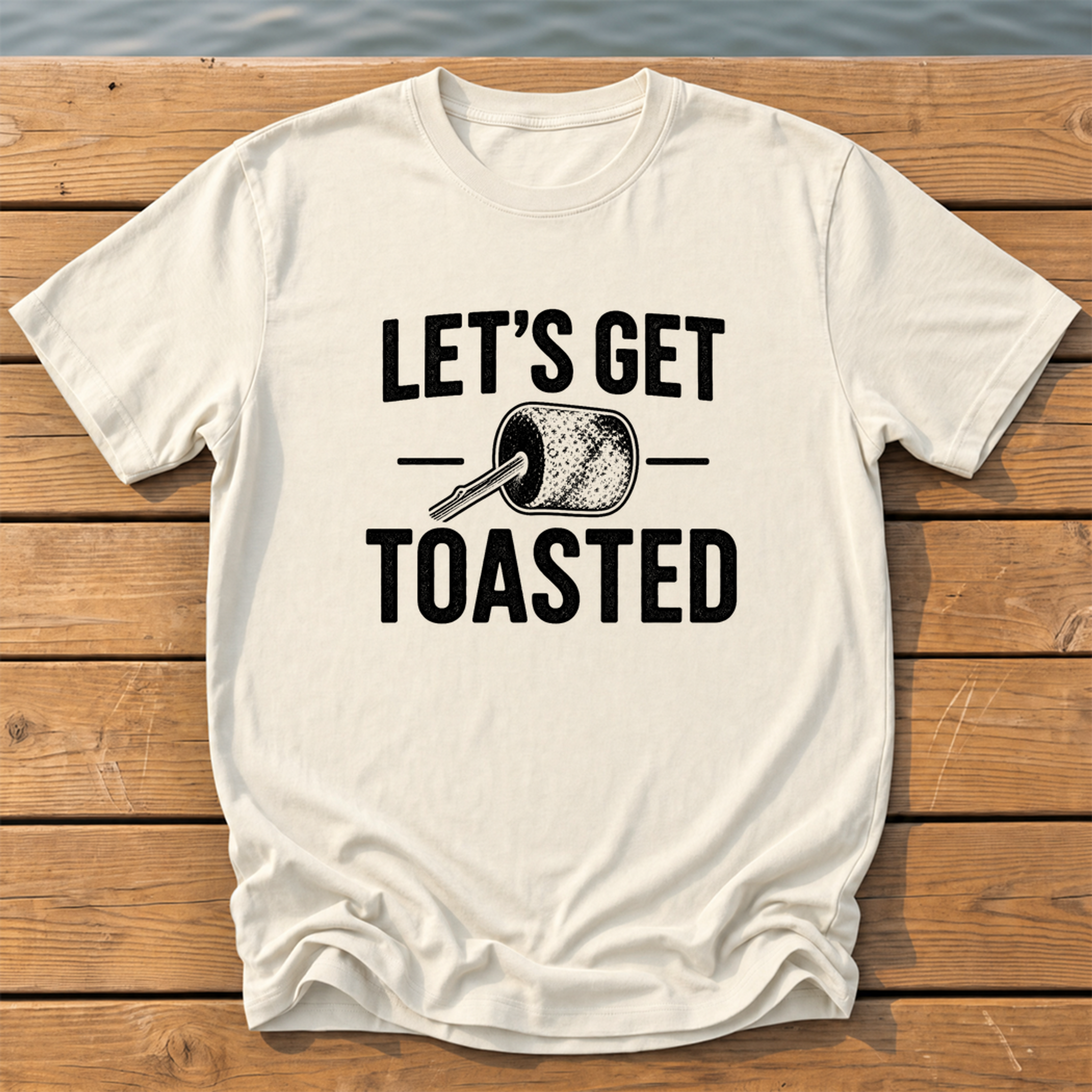 Lets Get Toasted T-Shirt — Ivory